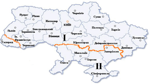 Температурні зони України